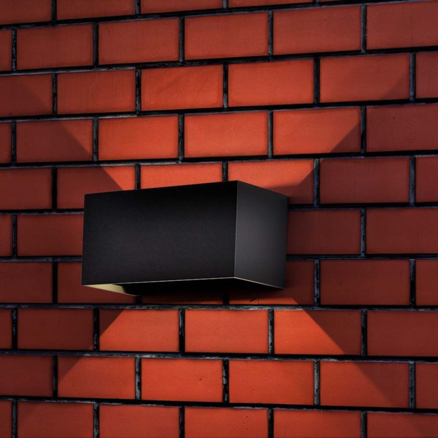 Aplică LED de perete pentru exterior, 24W, 230V, 3000K, IP65, antracit