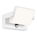 Aplica LED de perete pentru exterior cu senzor, 17W, 230V, 4000K, IP65, alb