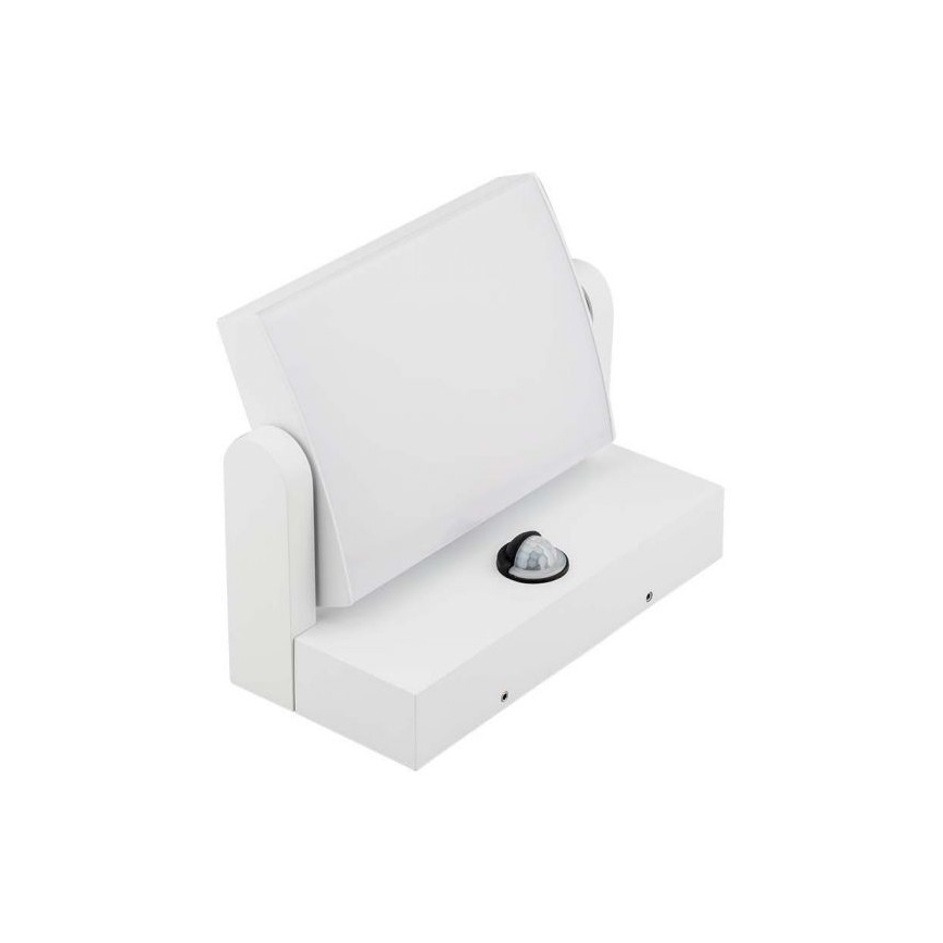 Aplica LED de perete pentru exterior cu senzor, 17W, 230V, 4000K, IP65, alb