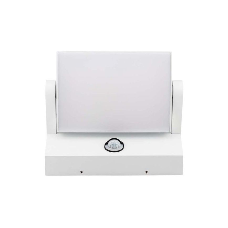 Aplica LED de perete pentru exterior cu senzor, 17W, 230V, 4000K, IP65, alb