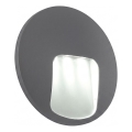 Aplică LED de perete pentru exterior DACU, 3W, 230V, IP54, gri