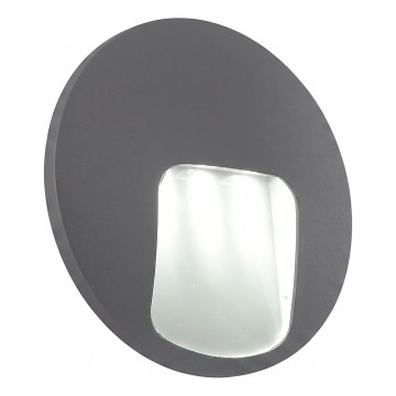 Aplică LED de perete pentru exterior DACU, 3W, 230V, IP54, gri