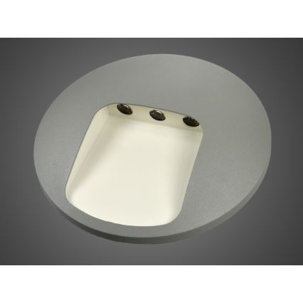Aplică LED de perete pentru exterior DACU, 3W, 230V, IP54, gri