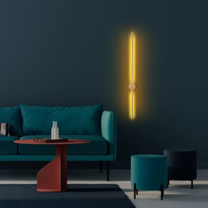 Aplică LED de perete SWORD, 13W/230V, 3000K, auriu mat
