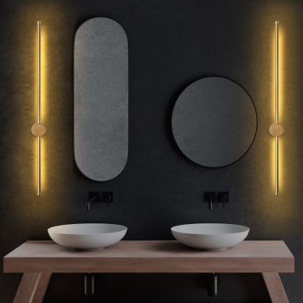 Aplică LED de perete SWORD, 13W/230V, 3000K, auriu mat