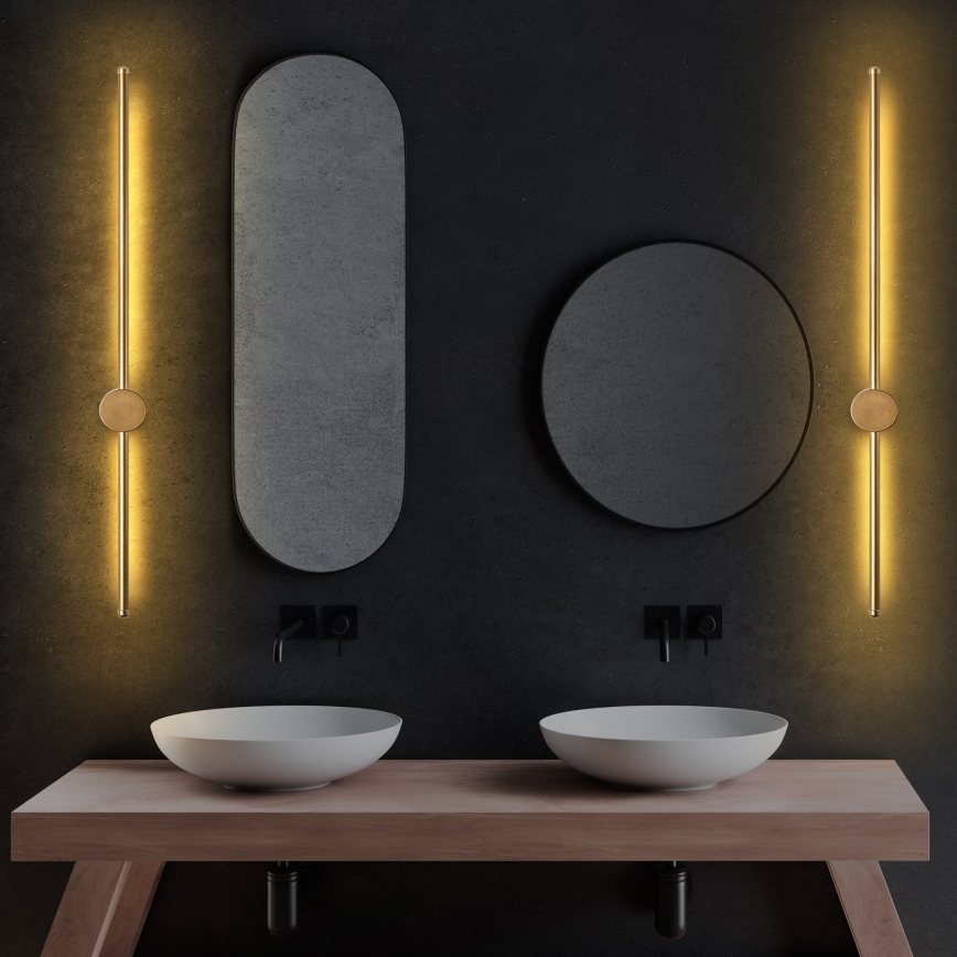 Aplică LED de perete SWORD, 13W/230V, 3000K, auriu mat