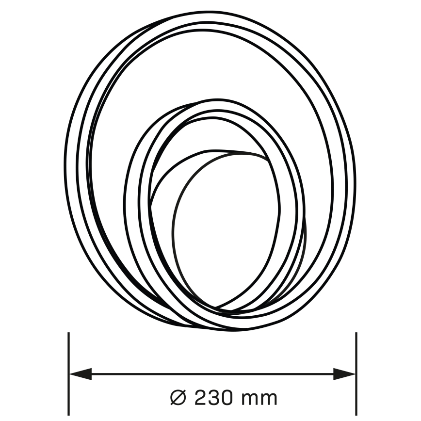 Aplică LED de perete ZEFIRA, 14 W, 230 V, 4000 K, auriu