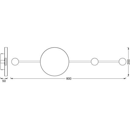 Aplică LED DECOR WOOD LED/6W/230V Ledvance