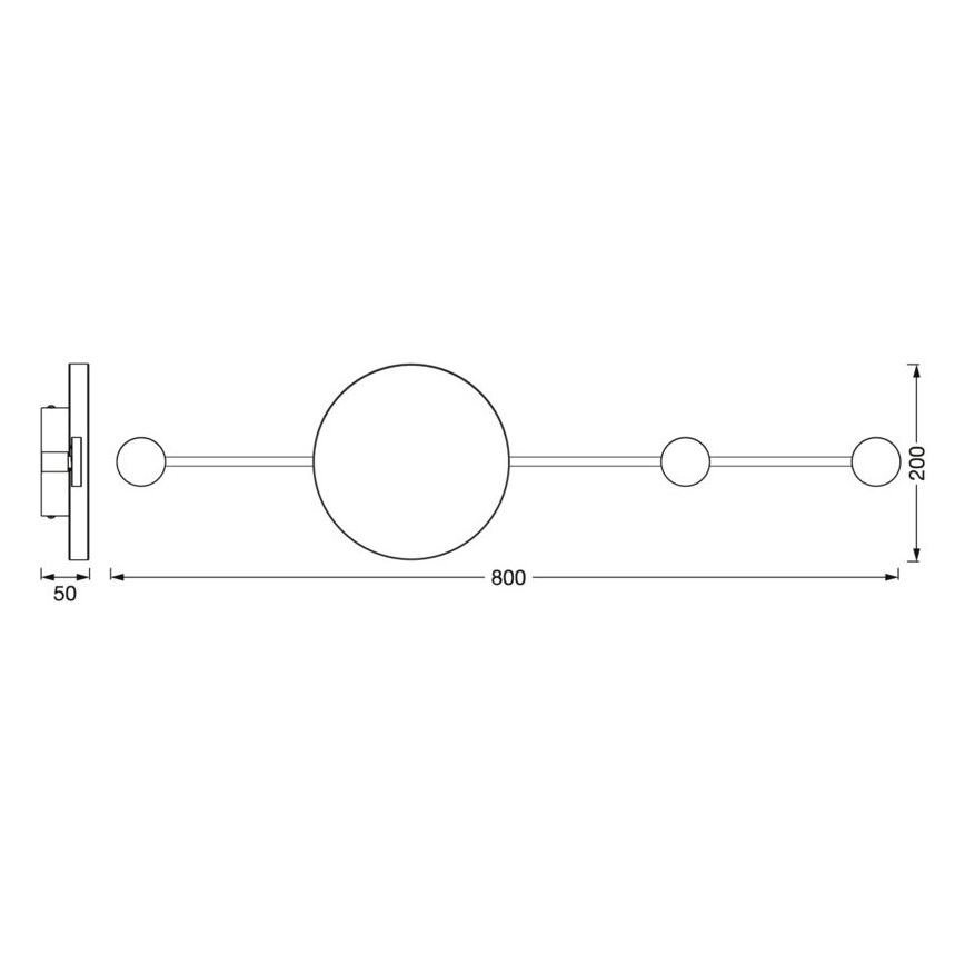 Aplică LED DECOR WOOD LED/6W/230V Ledvance