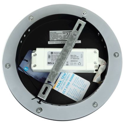 Aplică LED dimabilă Aigostar MESH Smart LED/12W/230V negru + telecomandă