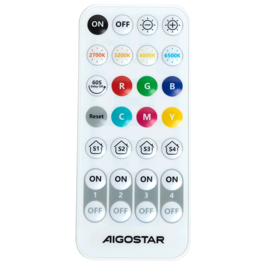 Aplică LED dimabilă Aigostar MESH Smart LED/12W/230V negru + telecomandă
