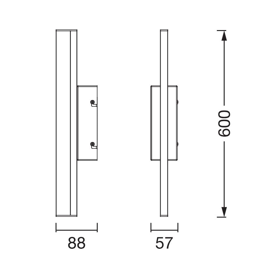 Aplică LED tactilă dimabilă pentru oglindă Ledvance ORBIS MIRROR LED/10W/230V 60 cm 3000/4000K IP44