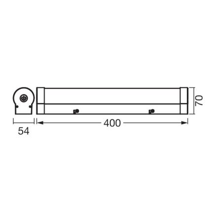 Aplică LED tactilă dimabilă pentru oglindă Ledvance ORBIS TUBE LED/9W/230V 40 cm 3000/4000K IP440/4000K IP44