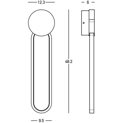 Aplică LED dimabilă Zambelis 23102 LED/13W/230V 3000K auriu