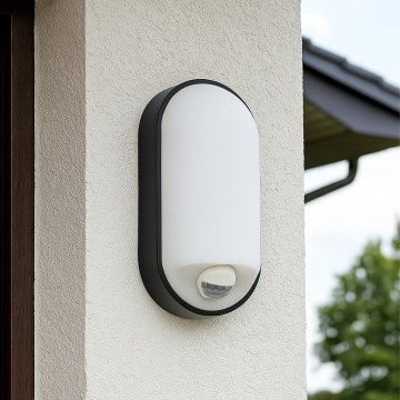 Aplica LED dimmabilă de exterior cu senzor de mișcare LED/12/15/18W/230V 3000K/4000K/6500K IP65 negru/alb