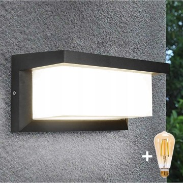 Aplica LED dimmabilă de exterior NEELY, 1xE27, 6W, 230V, 2700-6500K, IP54, antracit
