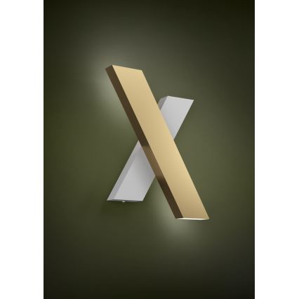 Aplică LED Eglo 2xLED/5W/230V 3000K alb/auriu