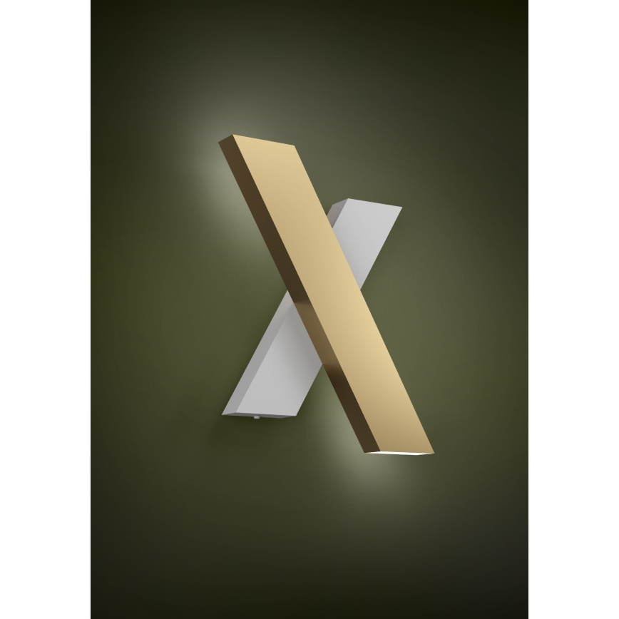 Aplică LED Eglo 2xLED/5W/230V 3000K alb/auriu