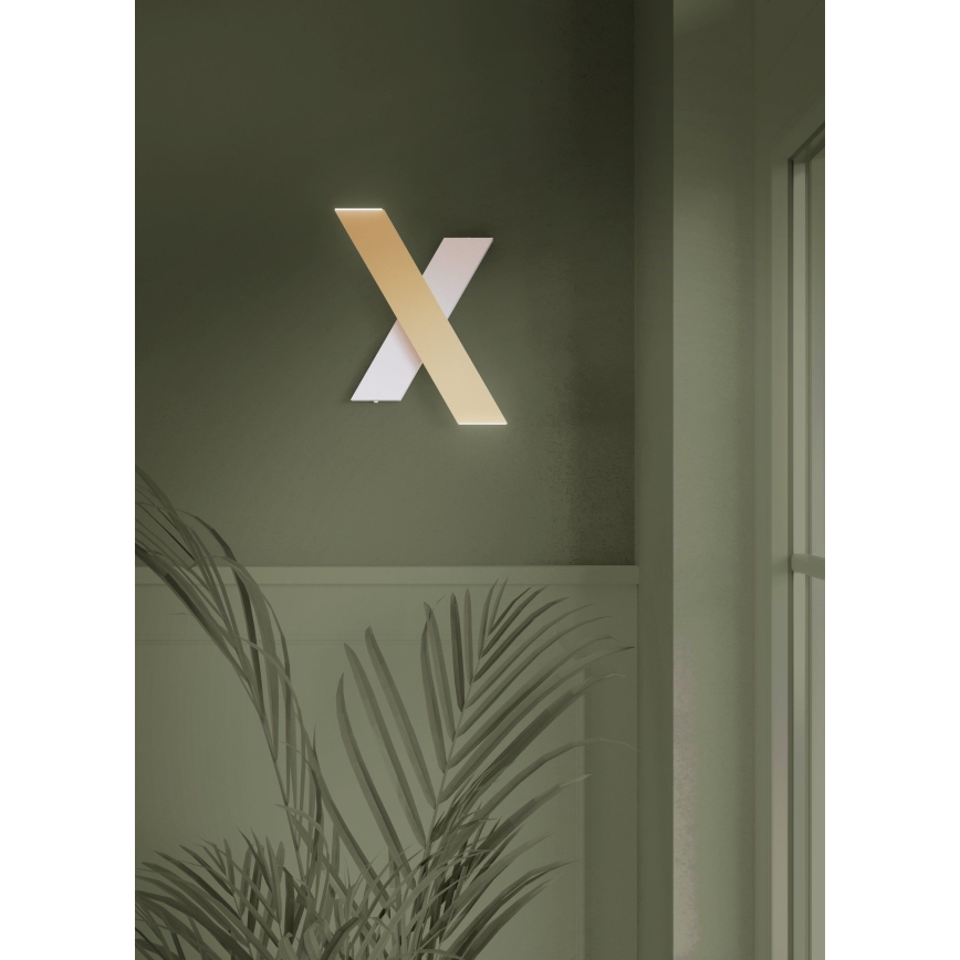 Aplică LED Eglo 2xLED/5W/230V 3000K alb/auriu