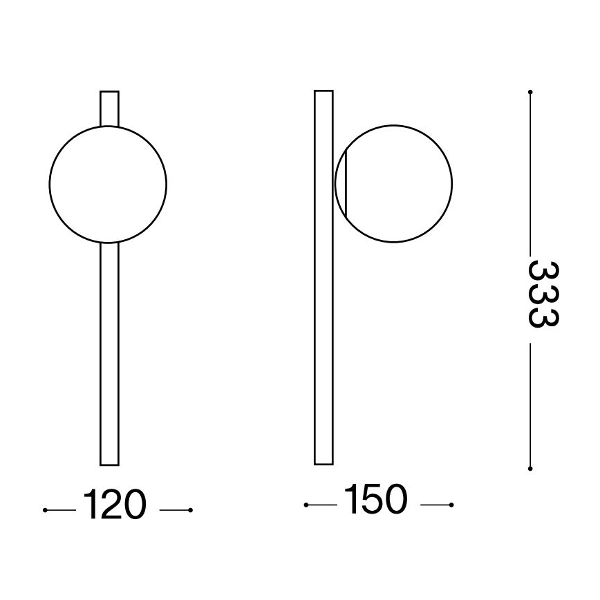 Aplică LED Ideal Lux BINOMIO 1xG9/3W/230V alb