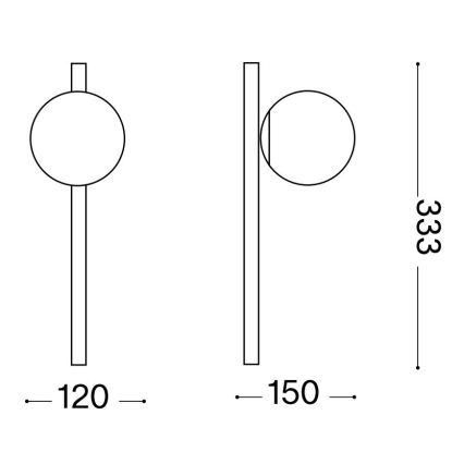 Aplică LED Ideal Lux BINOMIO 1xG9/3W/230V alb