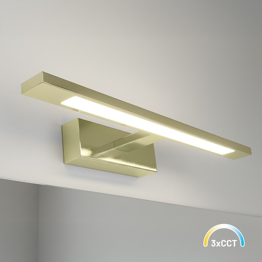 Corp de iluminat LED pentru oglindă de baie KLIMT LED/8W/230V 3000/4000/6000K 40 cm IP44 auriu