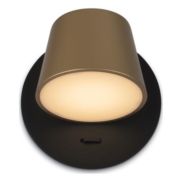 Aplică LED Maytoni MOD421WL-L6BBS3K PIXEL 7W/230V 3000K auriu/negru