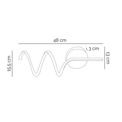 Aplică LED ONLI TWIST LED/6W/230V 4000K negru