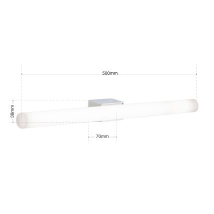 Aplică LED VISAGIST 1xS14d/8W/230V alb