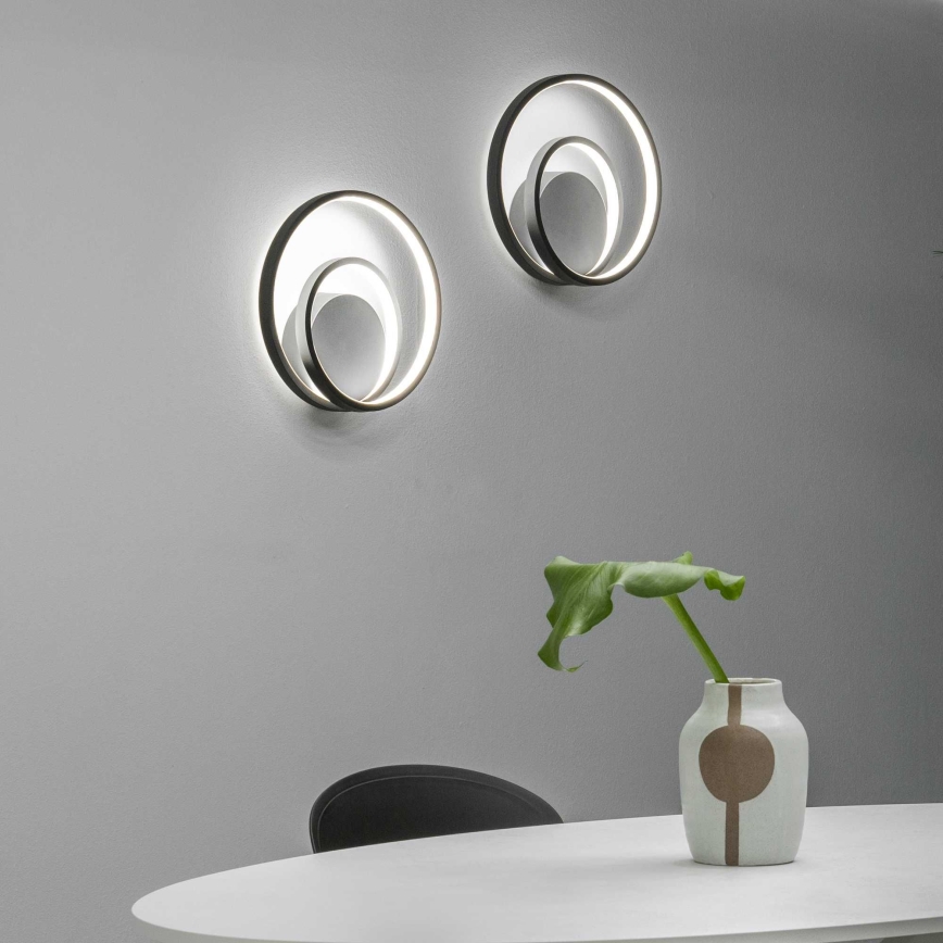 Aplică LED OZ LED/28W/230V negru Ideal Lux