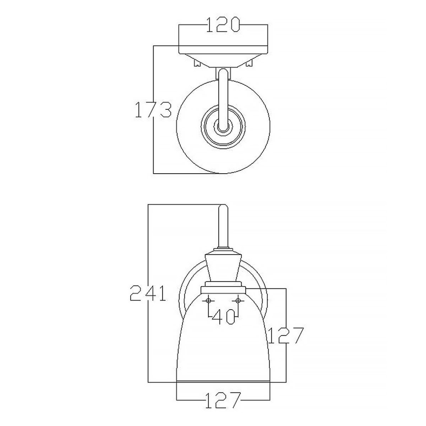 Aplică LED pentru baie CORA 1xG9/3W/230V IP44 Elstead KL-CORA1-BATH