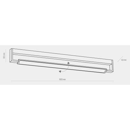 Aplică LED pentru baie DEKSTER LED/36W/230V IP44 albă