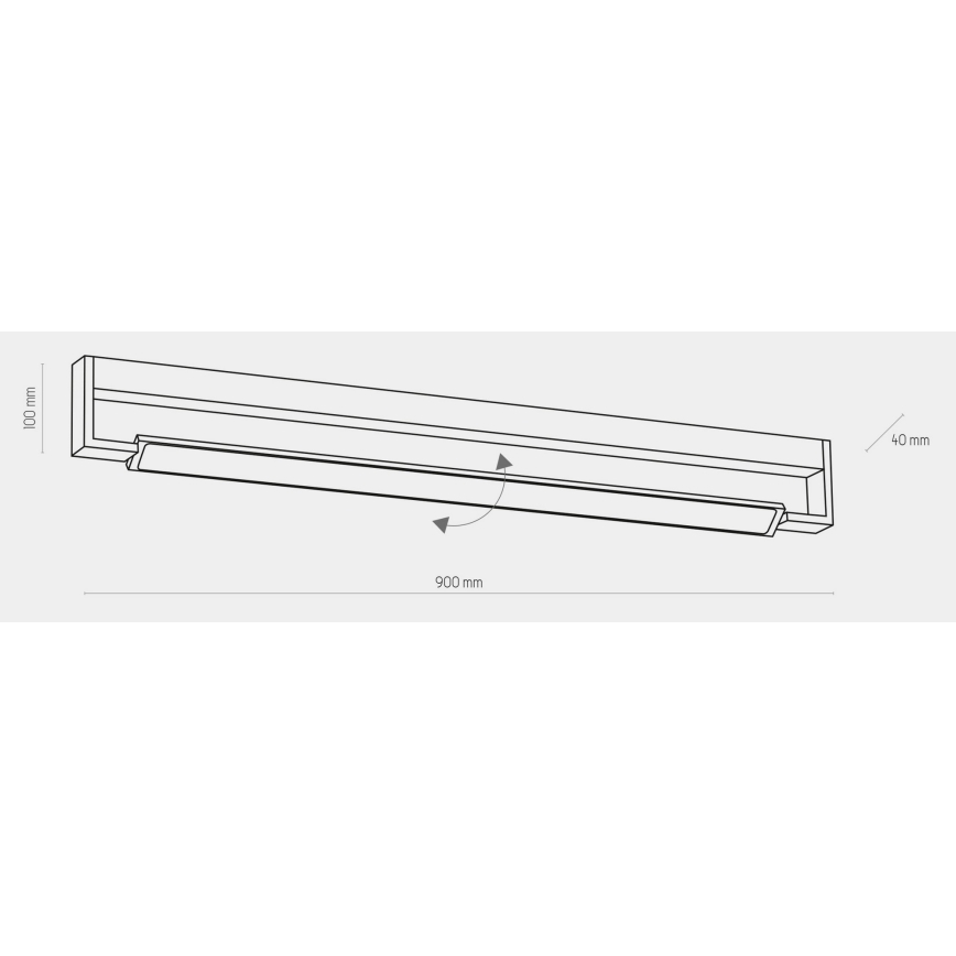 Aplică LED pentru baie DEKSTER LED/36W/230V IP44 albă