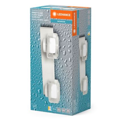 Aplică LED pentru baie Ledvance ORBIS FLAME 2xLED/5,5W/230V 3000/4000K IP44 alb