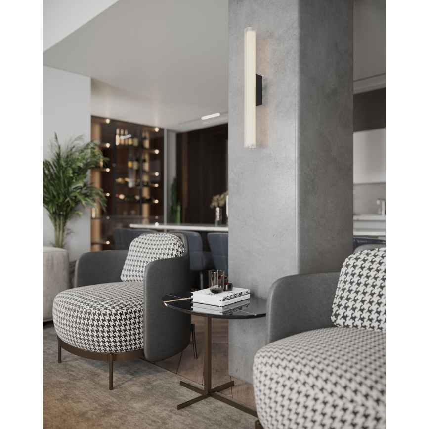 Aplică LED pentru baie MAXLIGHT W0365 FAYETTE LED/12W/230V 61 cm IP44 negru