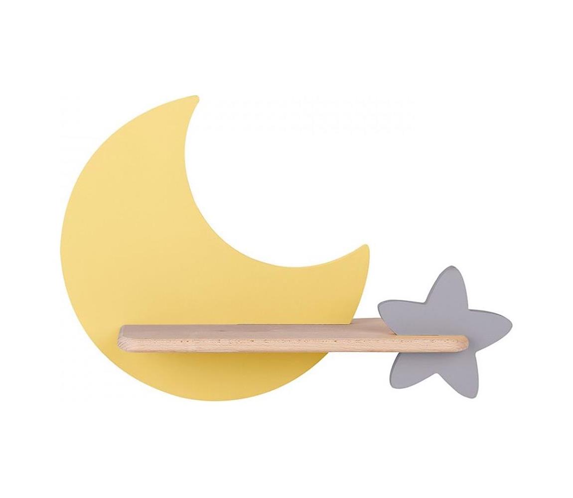 Aplică LED pentru copii cu raft MOON LED/5W/230V