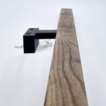 Aplică LED pentru oglindă Brilagi WOODY MIRROR LED/15W/230V IP44 stejar/negru