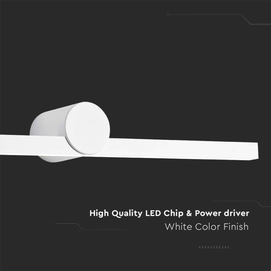 Aplica LED pentru oglindă de baie, 10W/230V, 4000K, IP65, albă