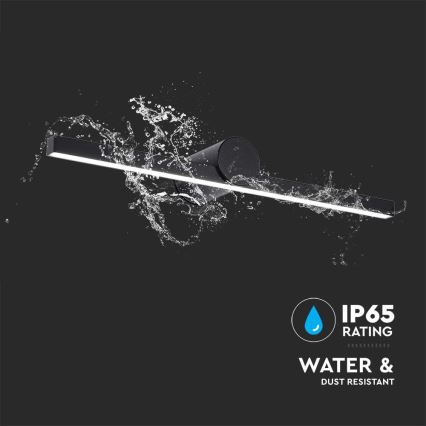 Aplica LED pentru oglindă de baie, 10W, 230V, 4000K, IP65, negru