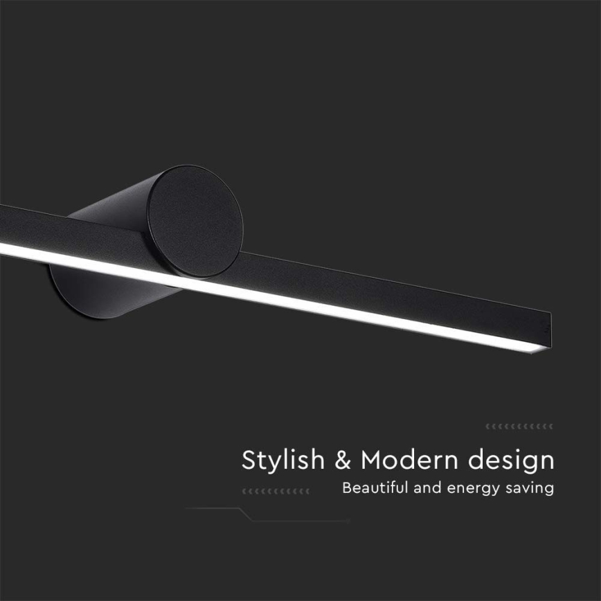 Aplica LED pentru oglindă de baie, 10W, 230V, 4000K, IP65, negru