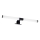 Aplica LED pentru oglindă de baie 2-în-1 APA, 6W/230V, 40 cm, IP44, negru