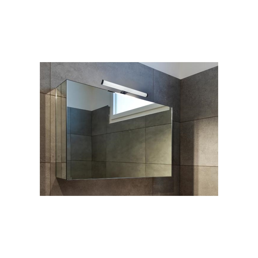 Aplica LED pentru oglindă de baie, 8W, 230V, 30 cm, IP44, neagră