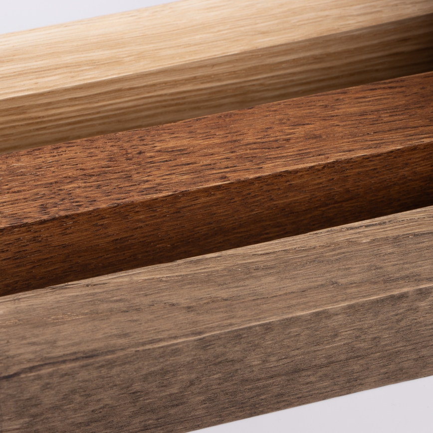 Aplică LED pentru oglindă de baie Brilagi WOODY MIRROR LED/8W/230V IP44 stejar/negru