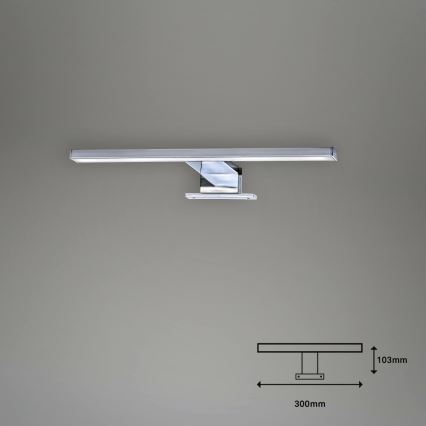 Aplică LED pentru oglindă de baie Briloner 2104-018 DUN LED/5W/230V 30 cm IP44