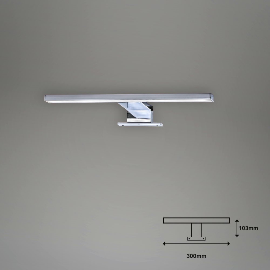Aplică LED pentru oglindă de baie Briloner 2104-018 DUN LED/5W/230V 30 cm IP44