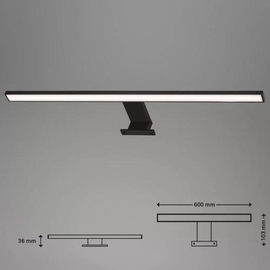 Aplică LED pentru oglindă de baie Briloner 2104-115 DUN LED/8W/230V 60 cm IP44
