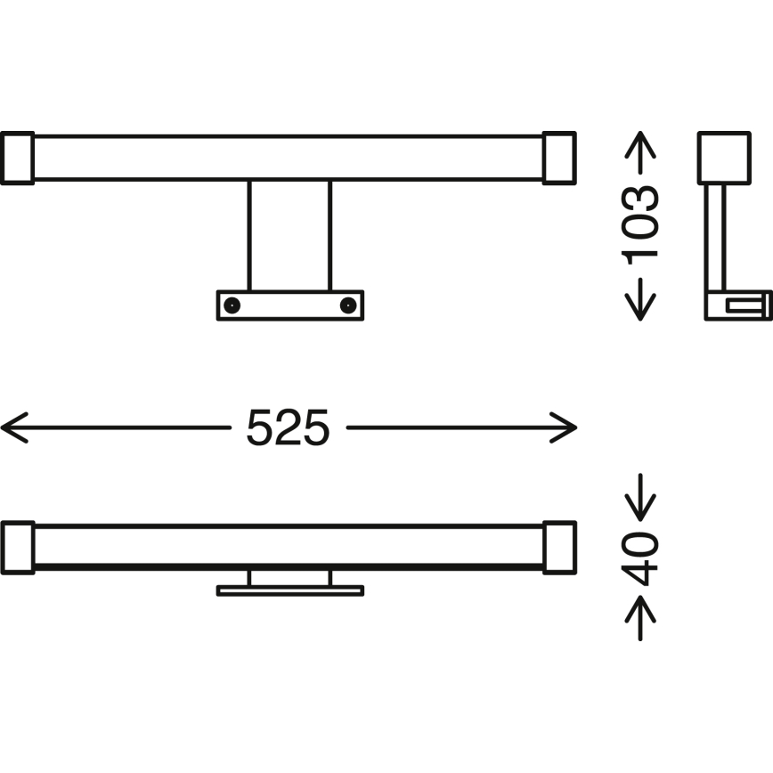 Aplică LED pentru oglindă de baie Briloner SPLASH LED/10W/230V IP44
