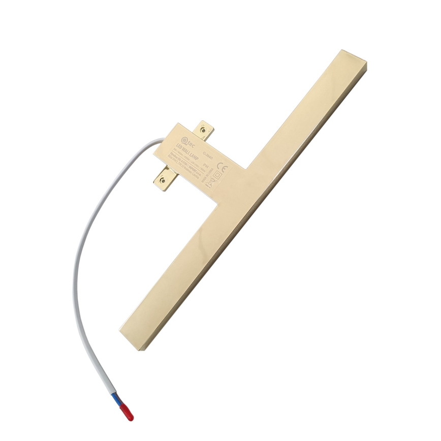 Aplică LED pentru oglindă de baie LED/5W/230V 4000K 30 cm IP44 auriu