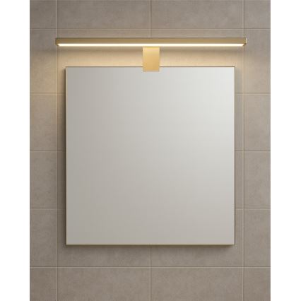 Aplică LED pentru oglindă de baie LED/8W/230V 4000K 50 cm IP44 auriu mat