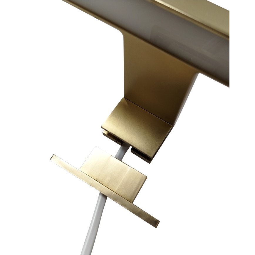 Aplică LED pentru oglindă de baie LED/8W/230V 4000K 50 cm IP44 auriu mat